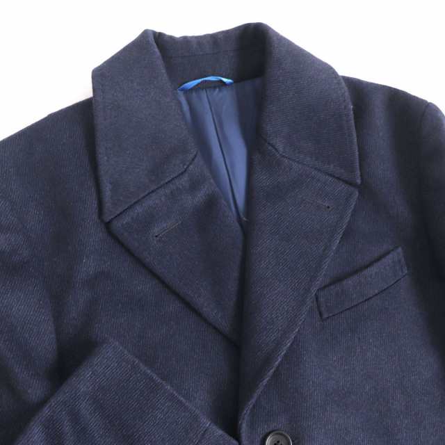 ランバンオンブルー Pジャケット 46 紺 LANVIN en Bleu ショート　コート メンズ 【R220921】