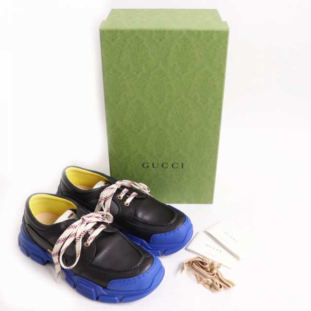 極美品◇GUCCI グッチ 576048 BOATREK レースアップ レザー スニーカー