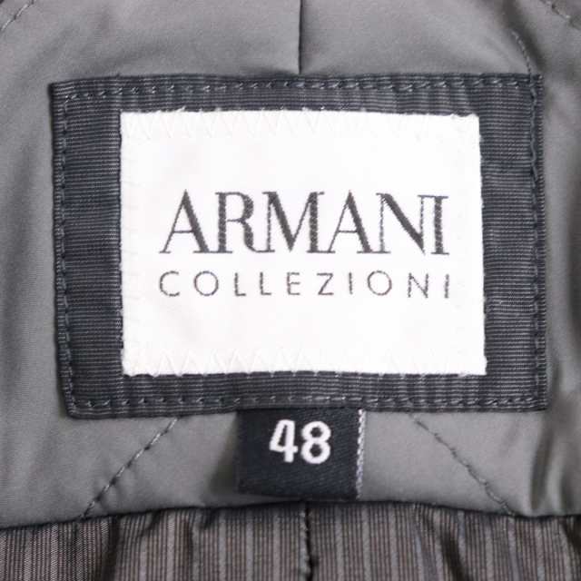 極美品◇ARMANI COLLEZIONI アルマーニコレツォーニ ロゴZIP フロント