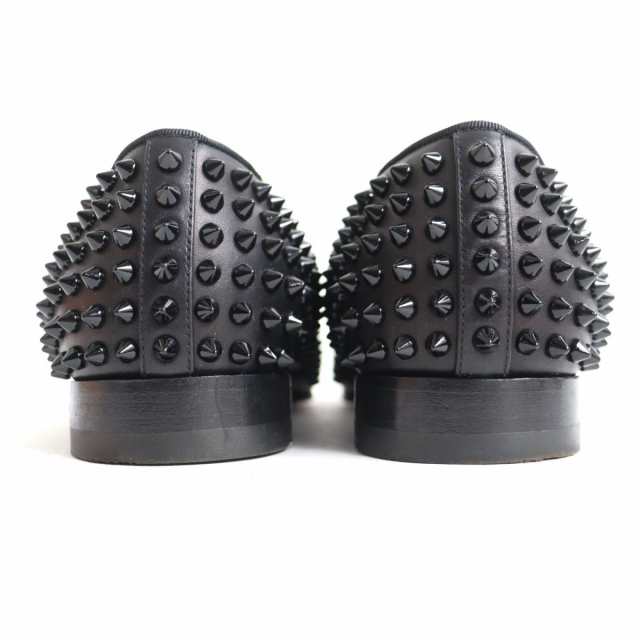 美品◆Christian Louboutin クリスチャンルブタン Rollerboy ローラーボーイ スタッズ レザーローファー ブラック 40  箱・保存袋付き｜au PAY マーケット