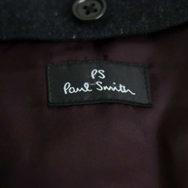 極美品◇PS Paul Smith ポールスミス カシミヤ混ライナー・ベルト付き