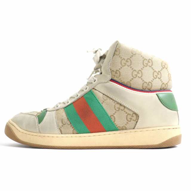 元気 美品◇GUCCI グッチ ウェブライン GGキャンバス ヴィンテージ加工