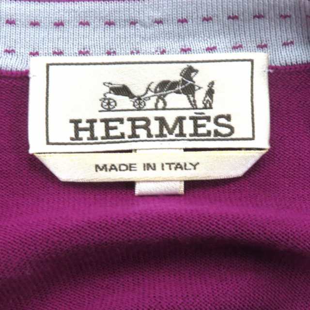 未使用品◇HERMES エルメス ウール100％ Vネック ロングスリーブ 長袖