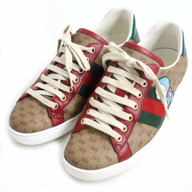 GUCCI◇グッチ/655034/ドラえもん/ローカットスニーカー/36/ブラウン