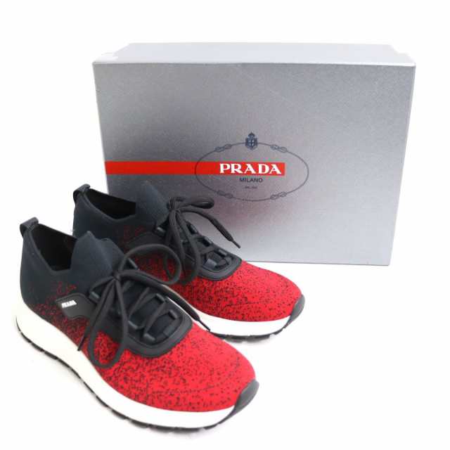 使い勝手の良い 未使用品◇PRADA プラダ 4E3393 サイドロゴ メッシュ