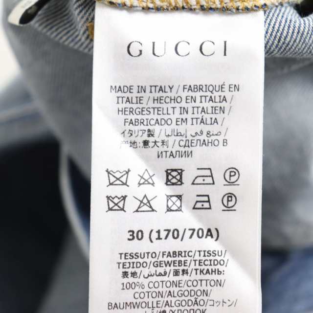 未使用品◇GUCCI グッチ 631181 ダメージ加工 カットアウト ショート