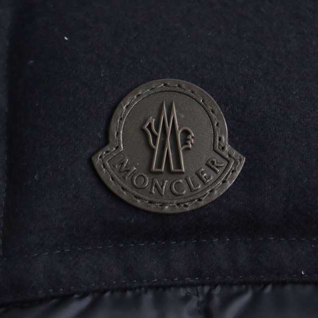 美品◇2017年製 MONCLER/モンクレール CESAR GILET レザーロゴワッペン