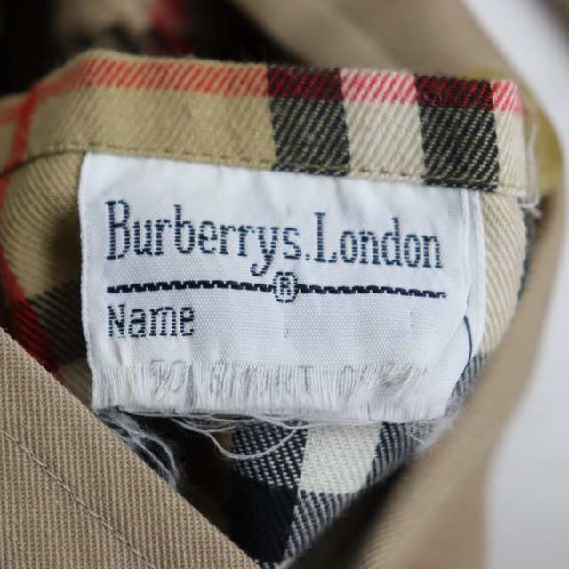 美品◇Burberrys バーバリー ヴィンテージ 比翼仕立 裏地ノバ