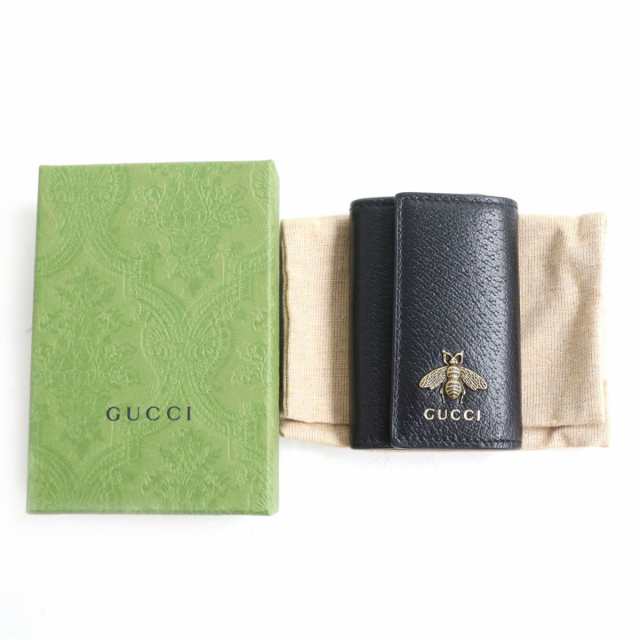 美品◇GUCCI グッチ 523683 アニマリエ Bee ゴールド金具 レザー 6連