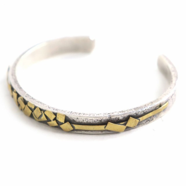 【ドンドン見直し】美品◆TOBIAS WISTISEN Skinny mosaic plate bangle SV925 バングル/ブレスレット 銀  S 箱・袋付き 総重量35.52g｜au PAY マーケット