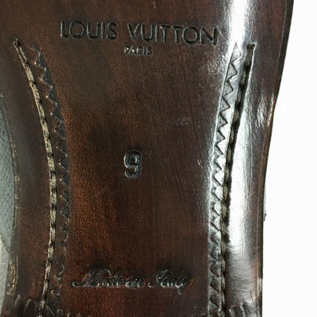 未使用品▽LOUIS VUITTON ルイヴィトン タイガ レザーシューズ/ドレス