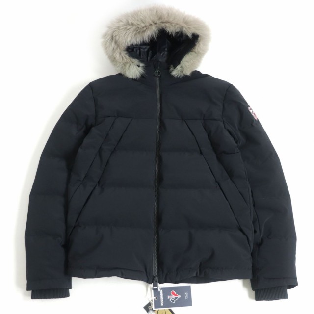 極美品□ROSSIGNOL/ロシニョール RLFMJ23 GRAVITY DOWN PARKA ロゴワッペン ファーフード WZIP ダウンジャケット  ブラック L メンズ◎｜au PAY マーケット