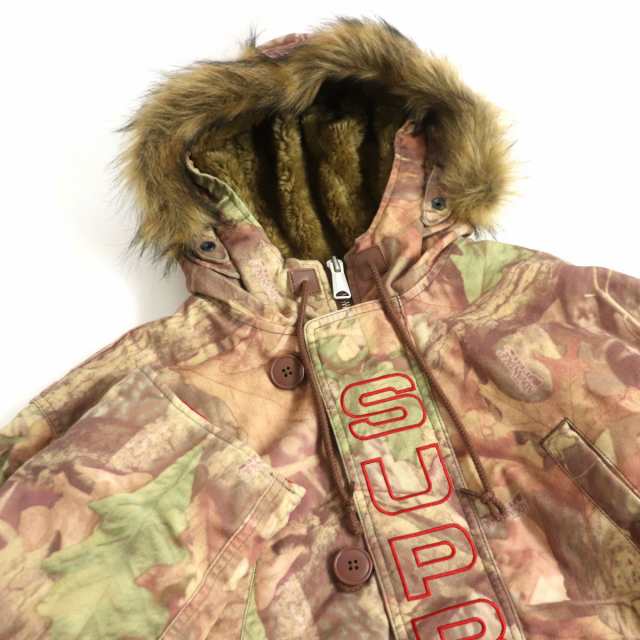 未使用□19AW シュプリーム Spellout N-3B Parka A. Timber Camo