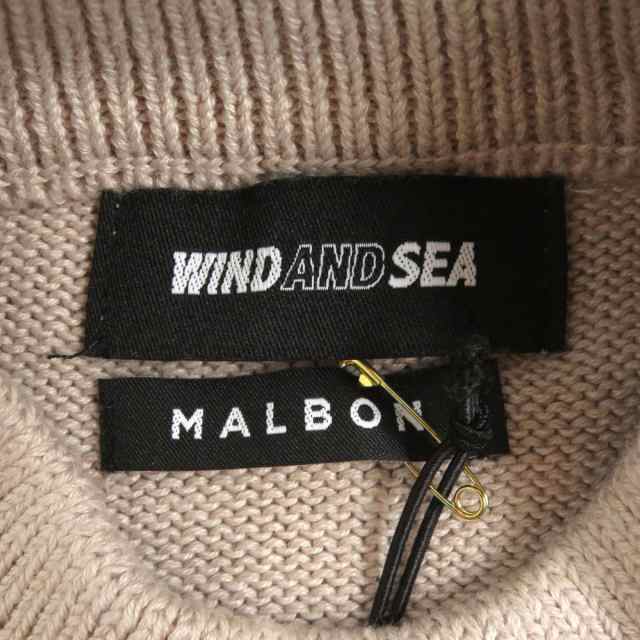 未使用□22SS ウィンダンシー×マルボンゴルフ WDS-MALBON-01 バケッツ君 モックネック ロングスリーブセーター/ニット ベージュ M  正規｜au PAY マーケット