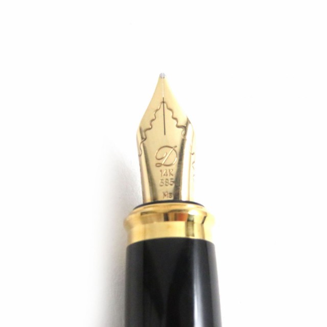 美品□S.T.Dupont/エステーデュポン ラインD マーブル柄 ペン先14K