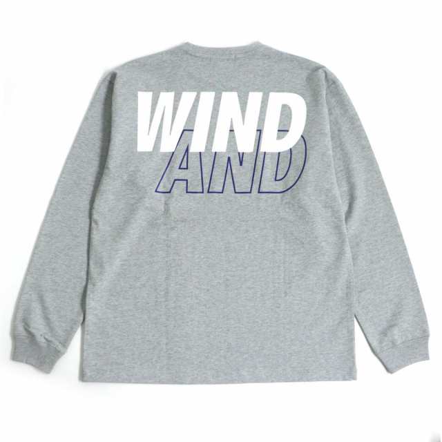 未使用品□22SS WIND AND SEA/ウィンダンシー WDS-SEA-22S-01 ロゴプリント クルーネック  ロングスリーブTシャツ/カットソー グレー M 正｜au PAY マーケット