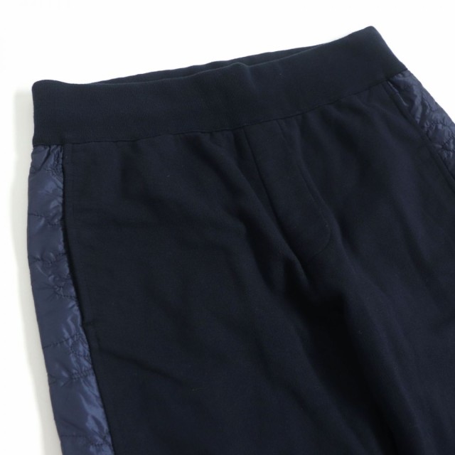 美品□2016年製 モンクレールガムブルー PANTALONE ロゴワッペン