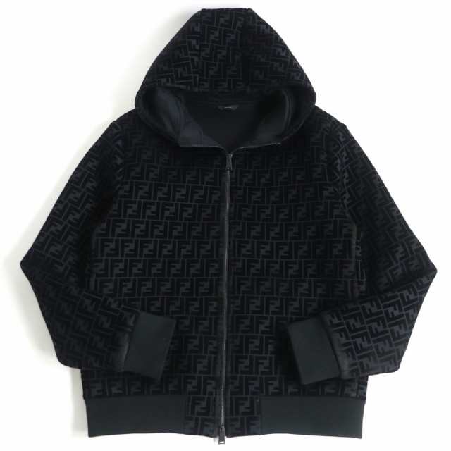 美品□21AW FENDI/フェンディ FW1040 ズッカ ベルベット WZIP ジップ