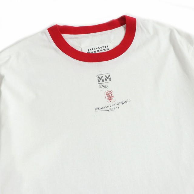 21ss maison margiela スタンプTシャツ ブラック L-