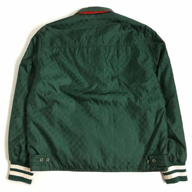 極美品□21AW GUCCI/グッチ 654831 GGナイロン ジャカード 中綿入り