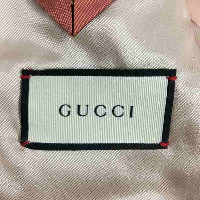 極美品□19SS GUCCI/グッチ 563510 GGキャンバス シングル テーラードジャケット/ブレザー ブラウン系 46 イタリア製 正規品  メンズ◎｜au PAY マーケット