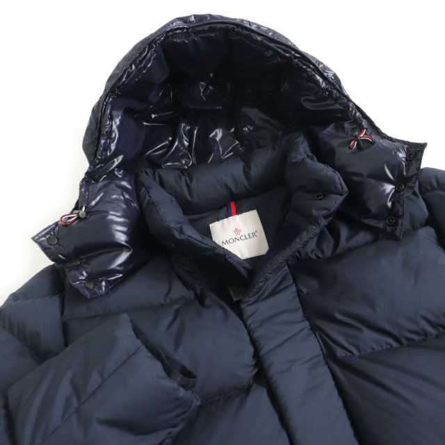 極美品□18-19AW MONCLER/モンクレール GLACIER GIUBBOTTO/グラシール ロゴワッペン フーデッド ダウンジャケット  ネイビー 4 国内正規品｜au PAY マーケット