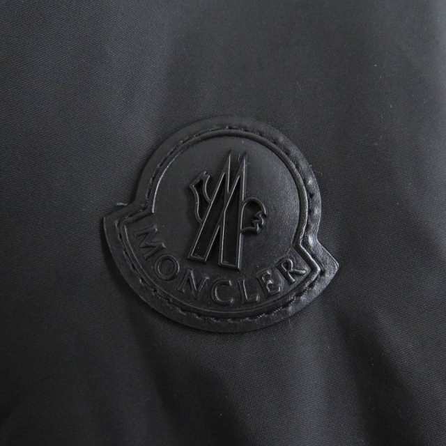 極美品□MONCLER/モンクレール RAOUL GIUBBOTTO ロゴワッペン レザー ...