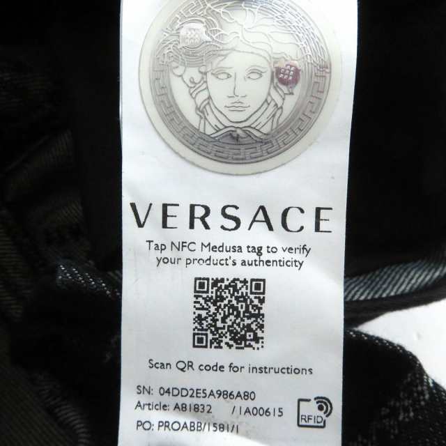 極美品□2021年製 VERSACE/ヴェルサーチ ロゴプリント/総柄 メデューサ