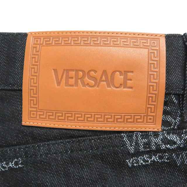 極美品□2021年製 VERSACE/ヴェルサーチ ロゴプリント/総柄 メデューサ