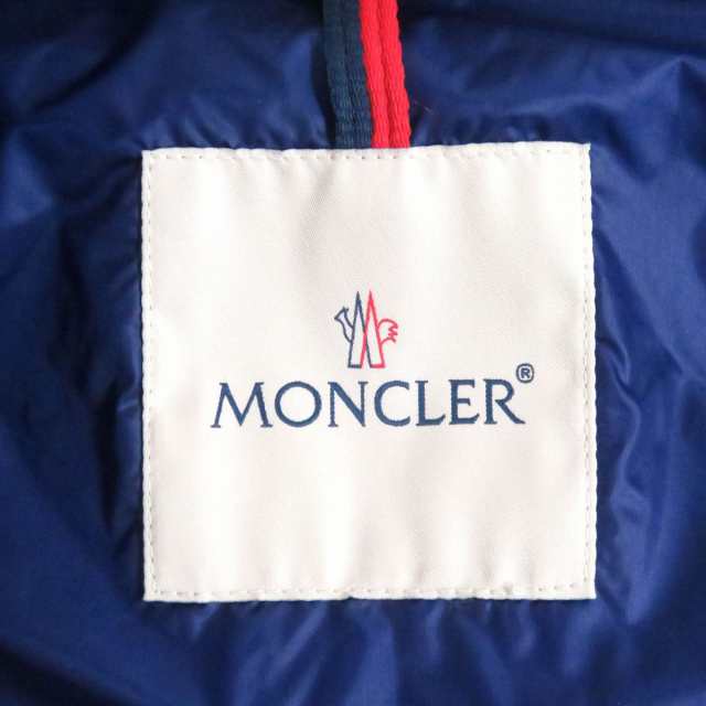 未使用品□20SS 定価￥163,900 MONCLER/モンクレール AGAY GIUBBOTTO WZIP ショートダウンジャケット/ブルゾン ブルー 0 国内正規品 軽量◎