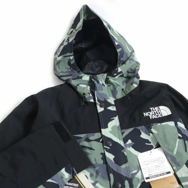 未使用□ザ・ノースフェイス NP62135 NOVELTY MOUNTAIN LIGHT JACKET GORE-TEX フーデッド ノベルティ マウンテンジャケット 緑系 M 正規