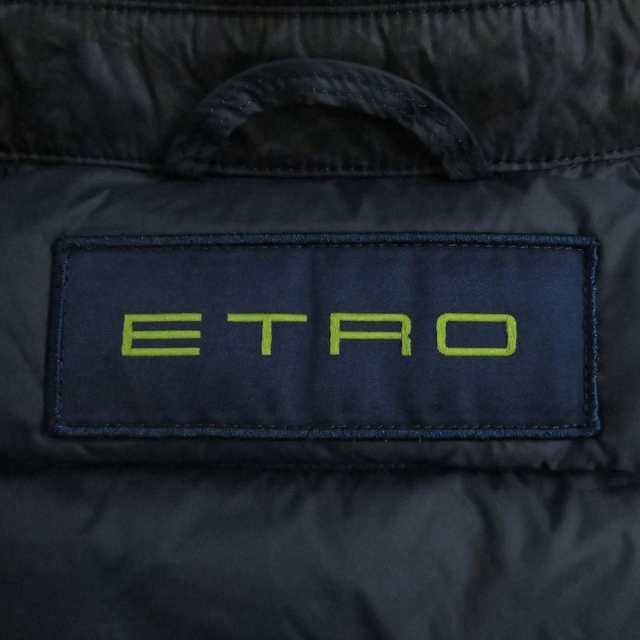 極美品□ETRO/エトロ ペイズリー/総柄 スナップボタン ライトダウン