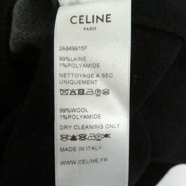 美品 セリーヌ イタリア製 ニット 40 黒 CELINE 長袖  レディース 【R221206】