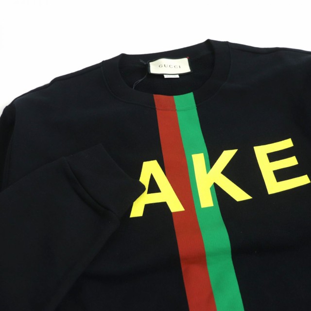 未使用品□20AW GUCCI/グッチ 635847 FAKE NOT/ウェブライン プリント