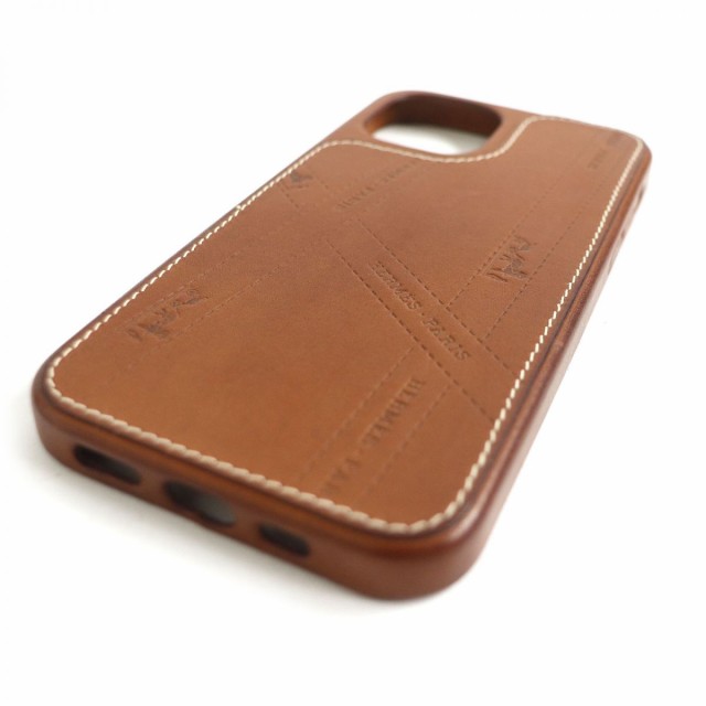 美品□HERMES/エルメス iPhone12/12 PRO ボルデュック ヴォーバレニア