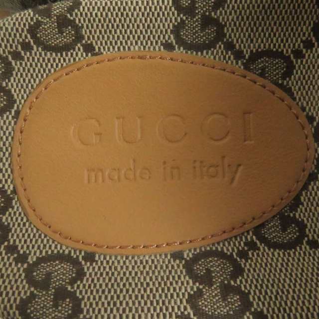 美品□GUCCI/グッチ 658020 GGキャンバス ストラップ付き レザー