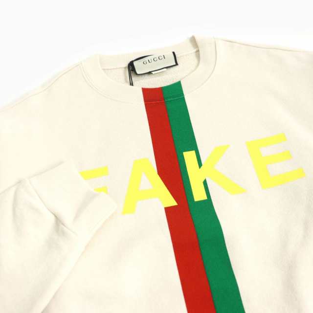 未使用品□GUCCI/グッチ 635847 FAKE NOT/ウェブライン プリント