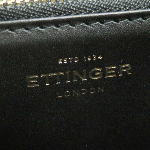 未使用　ETTINGER エッティンガー レザー長財布　ブラック　黒