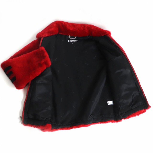 極美品□Supreme/シュプリーム Faux Fur Bomber Jacket バックロゴ 裏