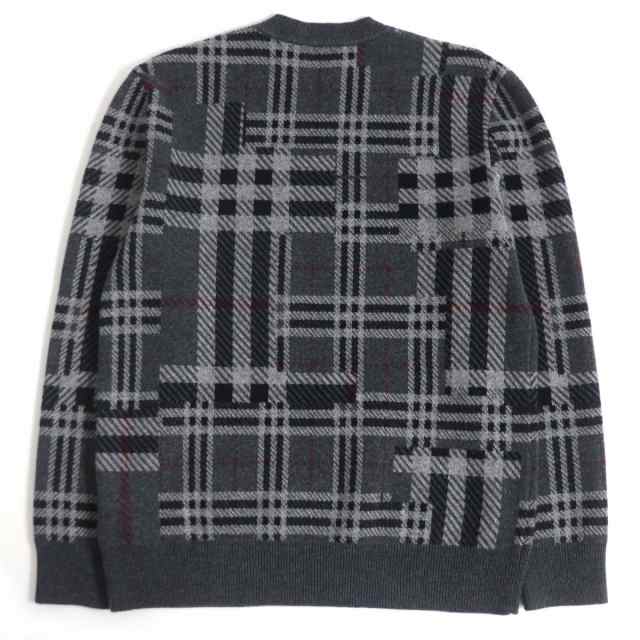 極美品□バーバリー 8045016 Patchwork Check Knit チェック柄