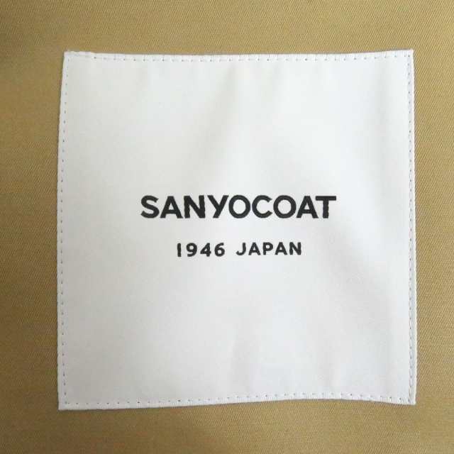 極美品□SANYO COAT/サンヨーコート 襟コーデュロイ 千鳥格子柄 フライ