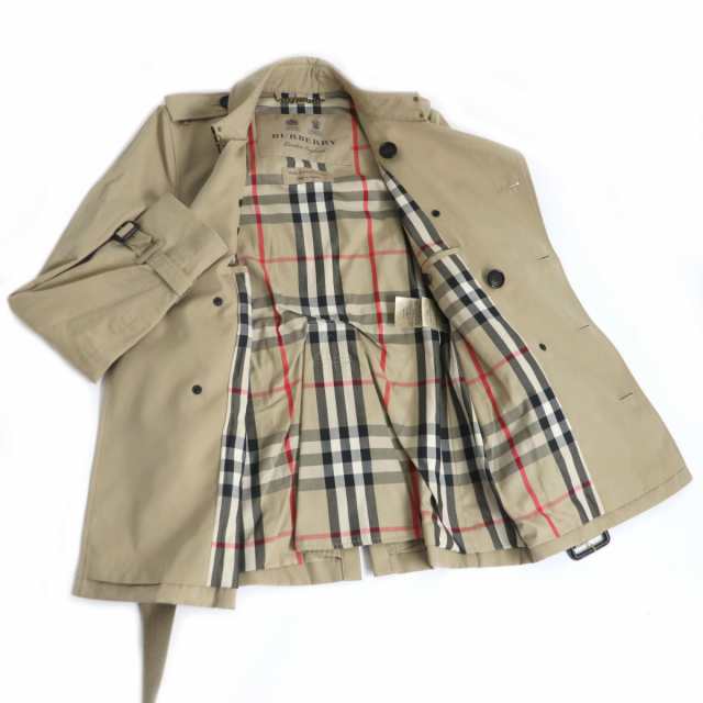 美品□BURBERRY/バーバリー ケジントン 裏ノバチェック ロゴボタン