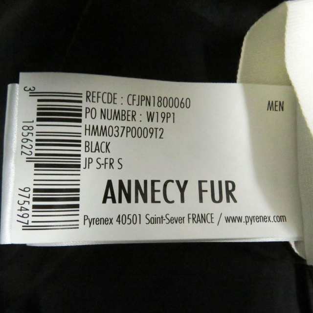 極美品□PYRENEX/ピレネックス ANNECY FUR ラクーンファー フーデッド WZIP ダウンコート/ダウンジャケット ブラック S 正規品  メンズ｜au PAY マーケット