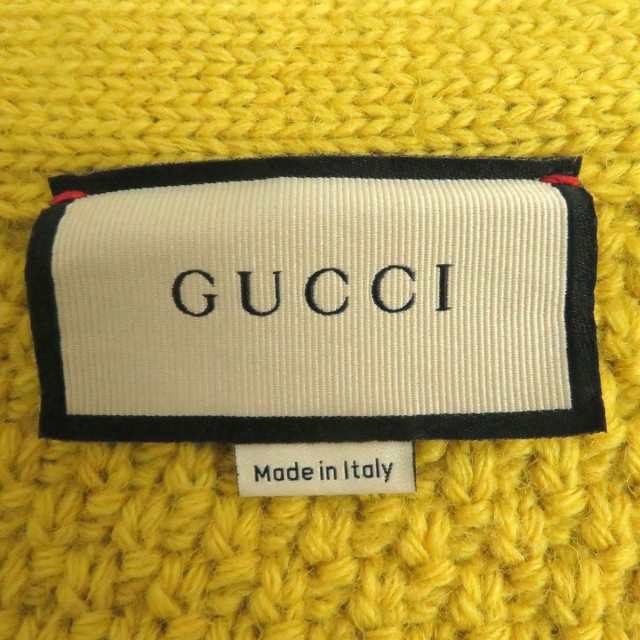 極美品□21AW GUCCI/グッチ 673684 デタッチャブルスリーブ Vネック