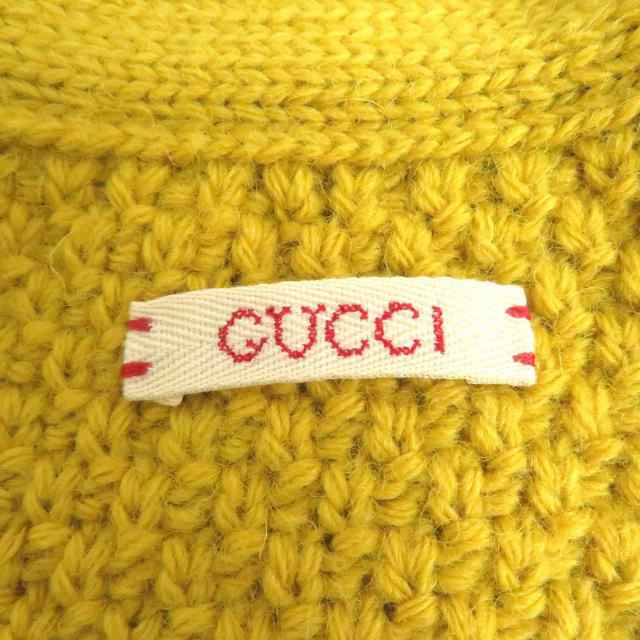 極美品□21AW GUCCI/グッチ 673684 デタッチャブルスリーブ Vネック