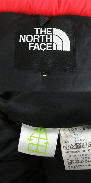 美品□THE NORTH FACE/ザ・ノースフェイス ND91831 ASCENT COAT フード入 WZIP アッセントコート/ダウンコート  ブラック×レッド L 正規｜au PAY マーケット