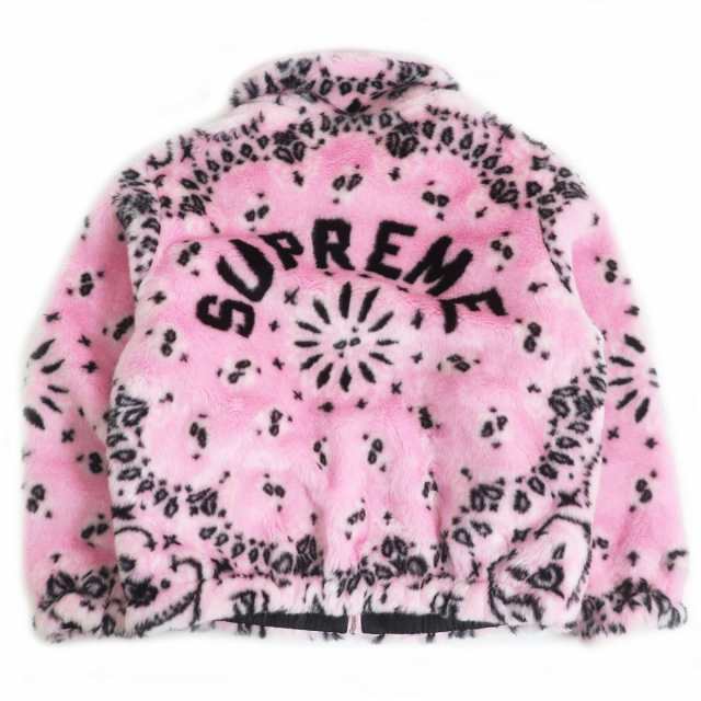 極美品□21SS Supreme/シュプリーム Bandana Faux Fur Bomber Jacket ...