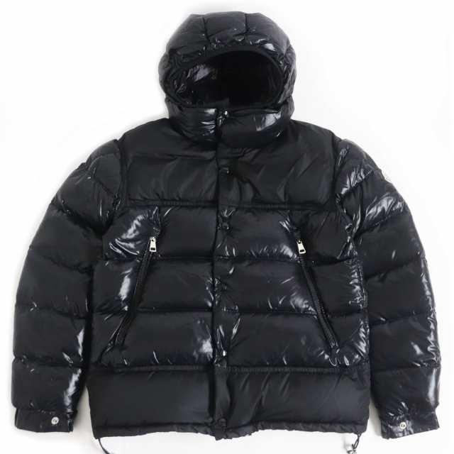 美品□MONCLER/モンクレール TANY GIUBBOTTO ロゴワッペン付き ...