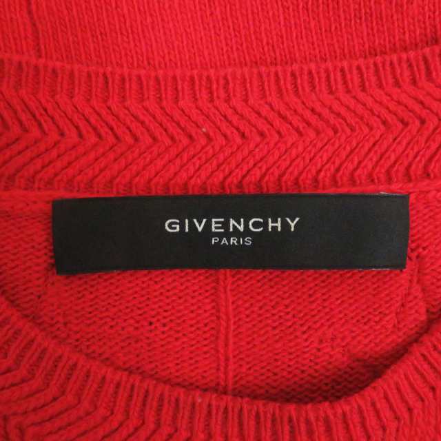 美品□GIVENCHY/ジバンシィ スターパッチ ウール クルーネック 長袖 ...