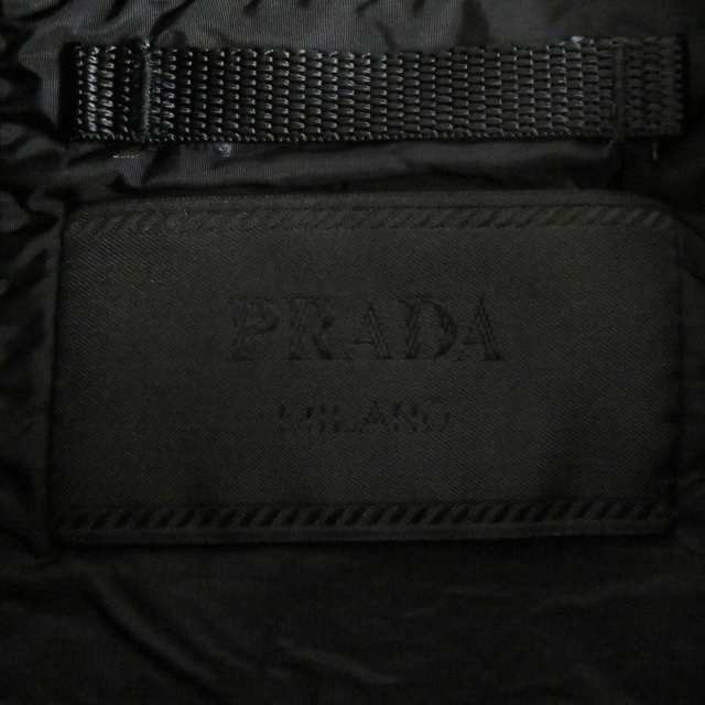 美品□2019年製 PRADA/プラダ UJL073 トライアングルロゴ/三角プレート